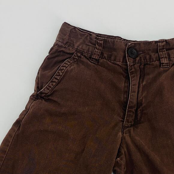 Old Navy Brown Twill Shorts - Size 5T - Adjustable Waist - Picture 2 of 7